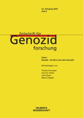 Zeitschrift für Genozidforschung, 22. Jahrgang 2024, Heft 2 