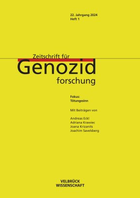 Zeitschrift für Genozidforschung 22. Jahrgang 2024, Heft 1 