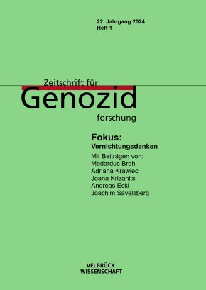 Zeitschrift für Genozidforschung 22. Jahrgang 2024, Heft 1 